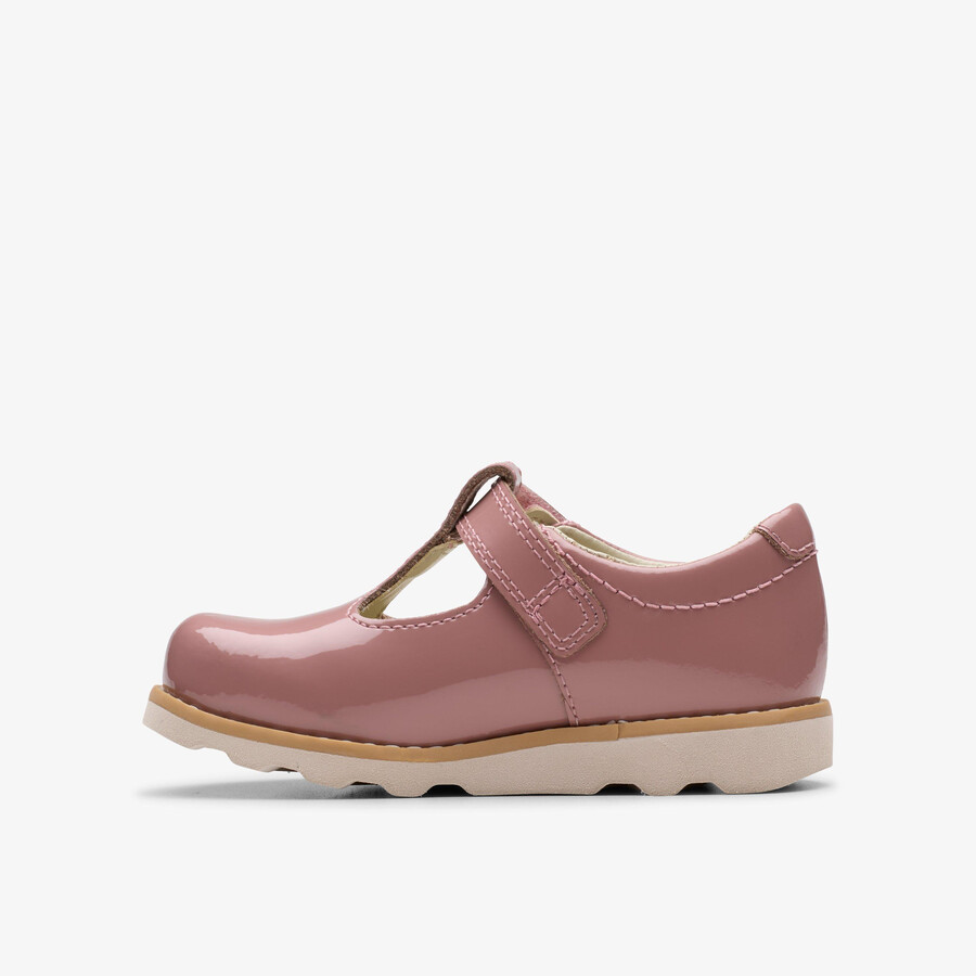crown teen toddler - dusty pink patent