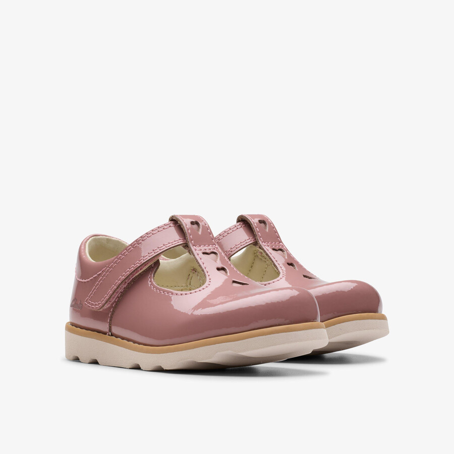 crown teen toddler - dusty pink patent