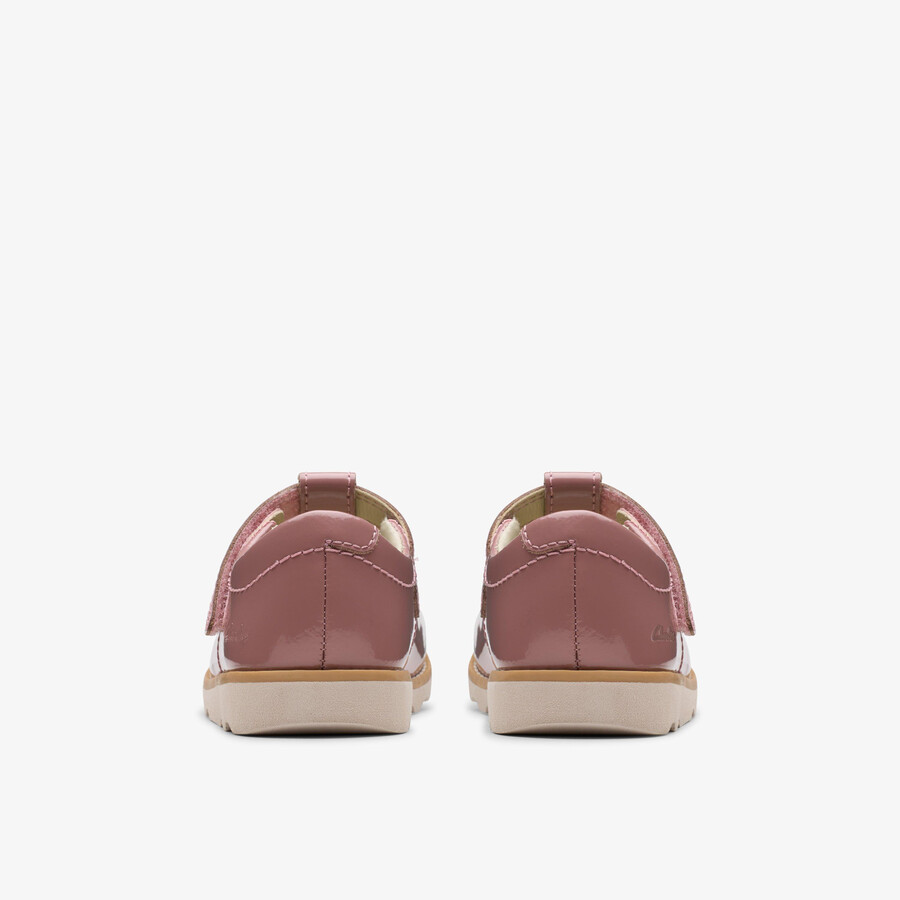 crown teen toddler - dusty pink patent