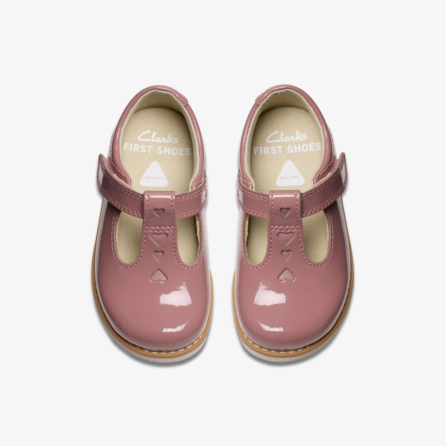 crown teen toddler - dusty pink patent