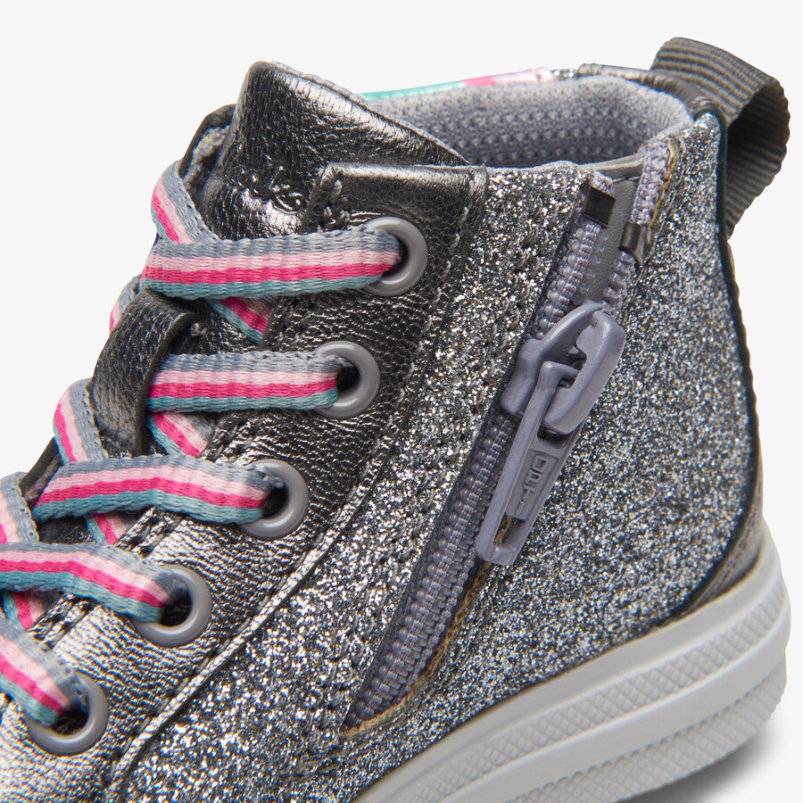nova light toddler - skóra w kolorze gun metal