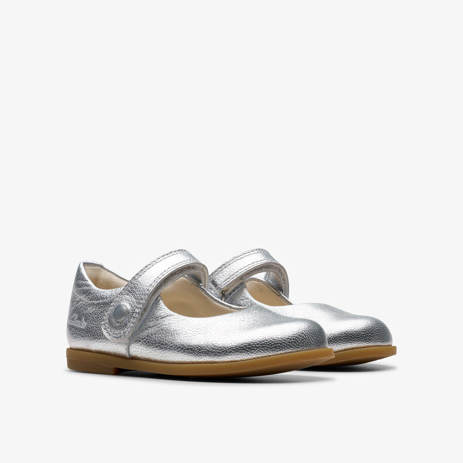 drew tap toddler - srebrny metalik