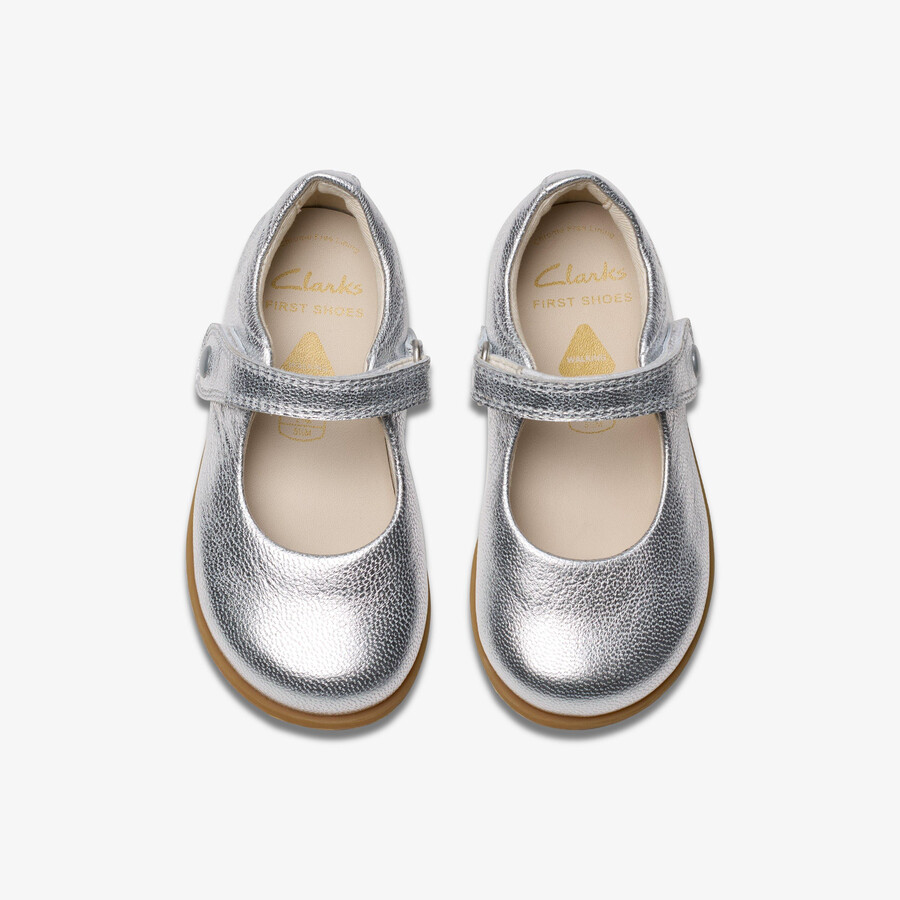 drew tap toddler - srebrny metalik