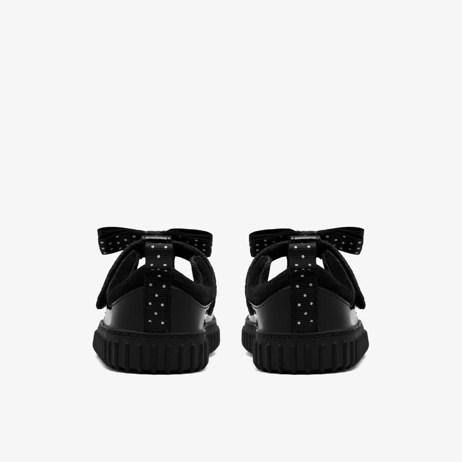 cove bow toddler - czarny lakierowany
