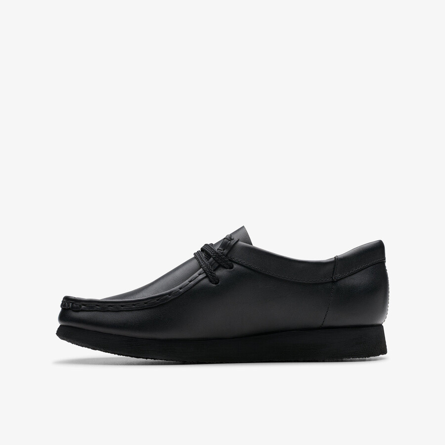 wallabee older - czarna skóra