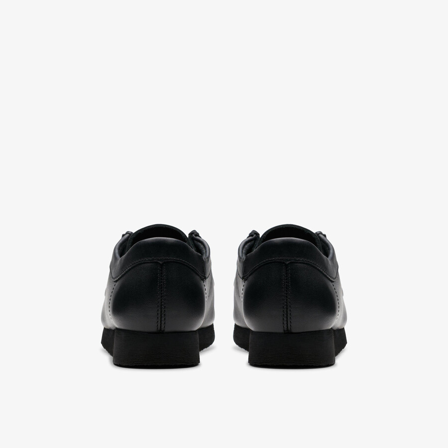 wallabee older - czarna skóra