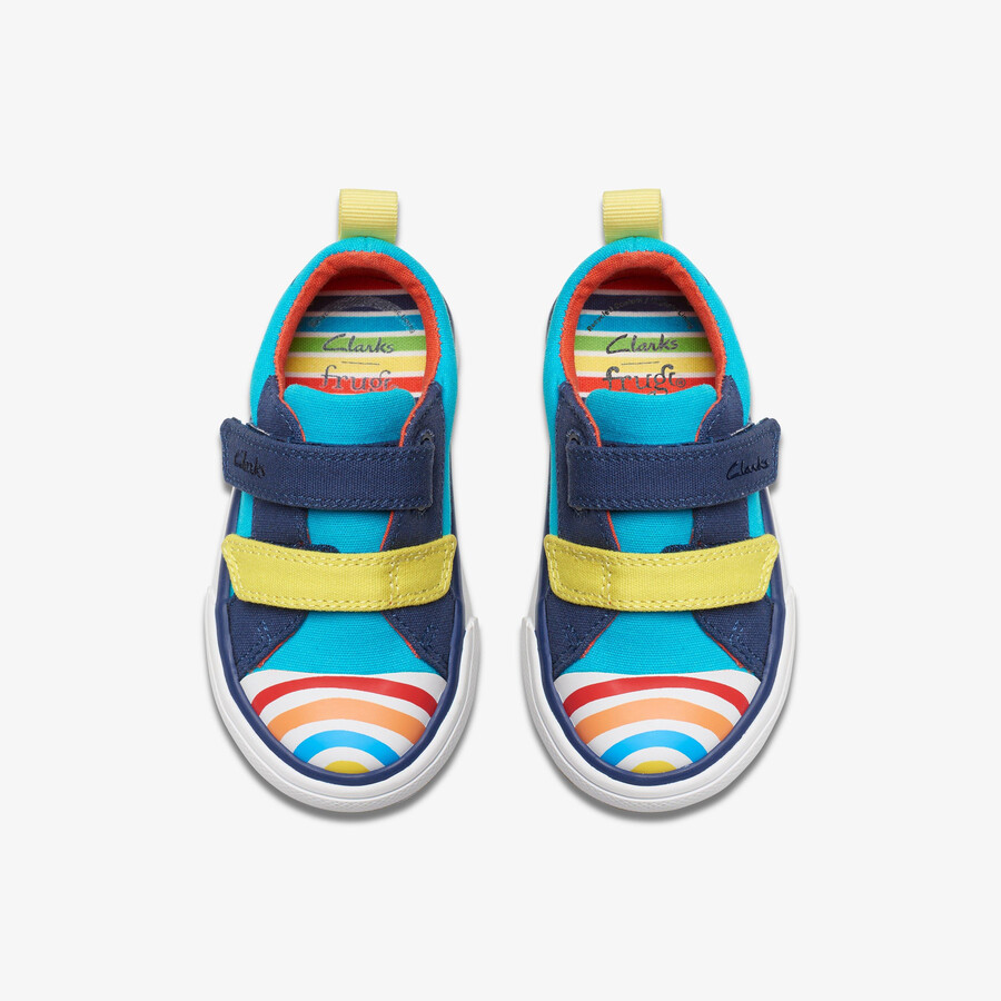 foxing ocean toddler - niebieski wielokolorowy