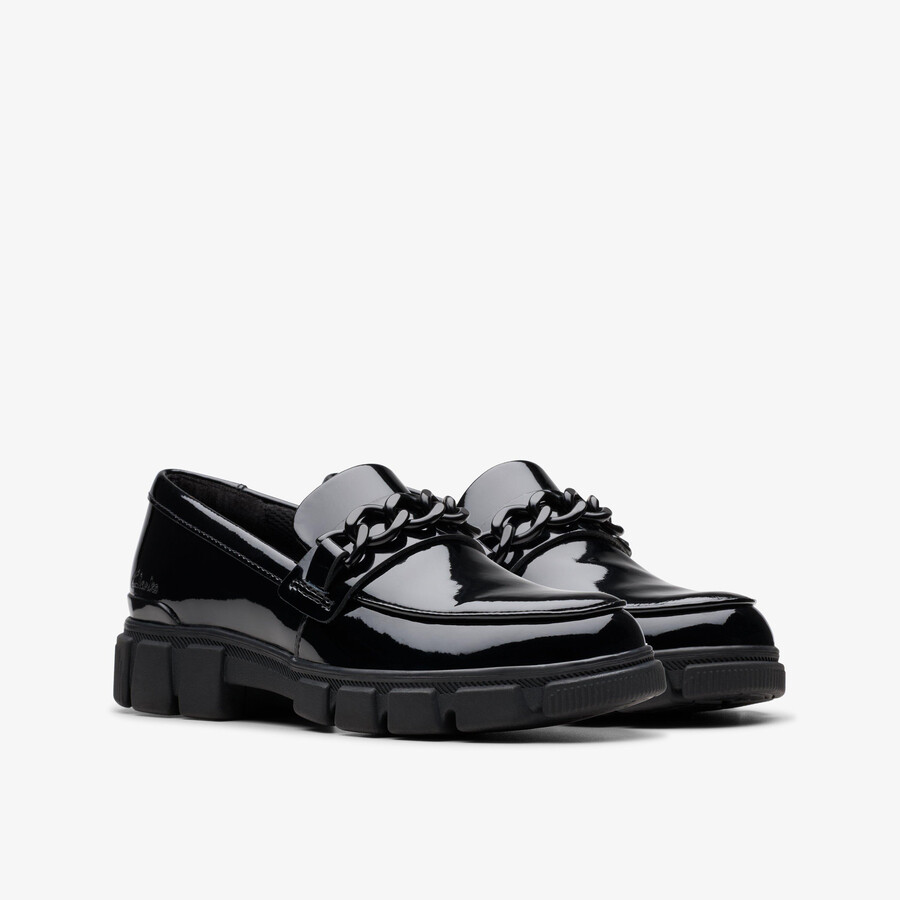 evyn walk kid - czarny lakier