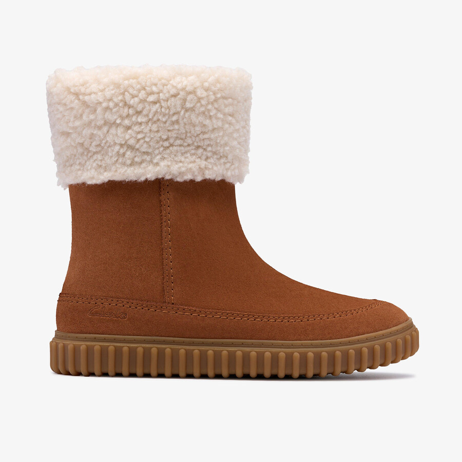 cove snug kid - tan suede