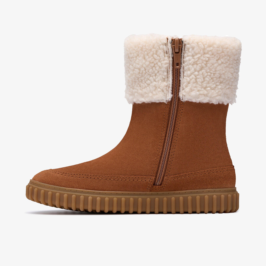 cove snug kid - tan suede
