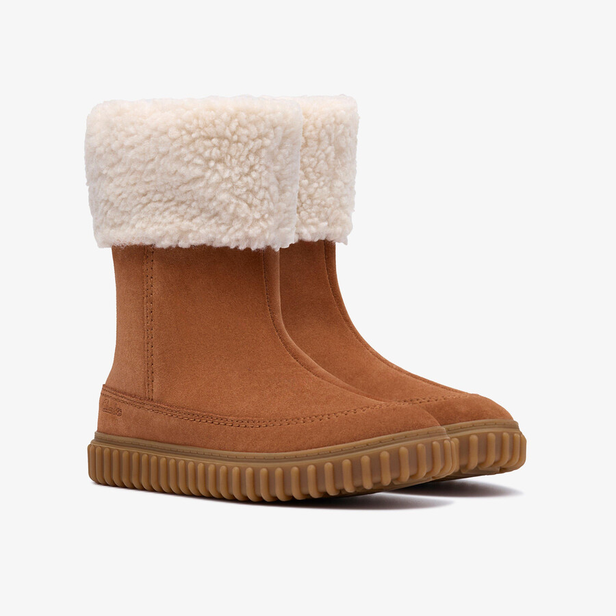 cove snug kid - tan suede