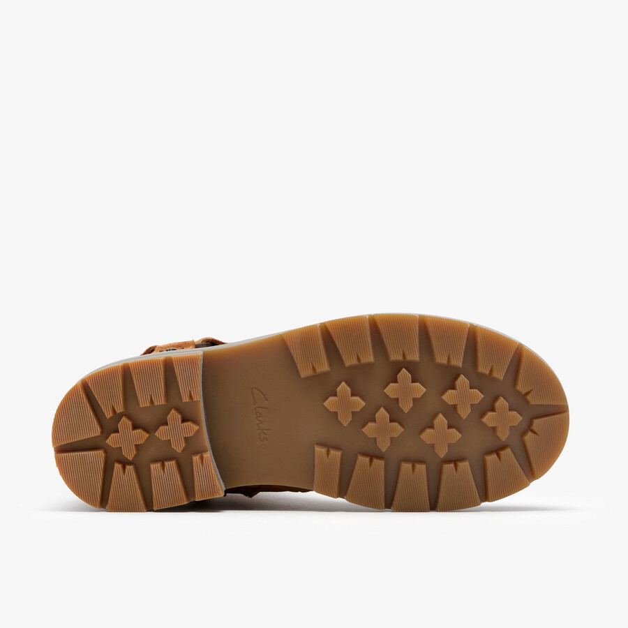 prague shine kid - tan suede