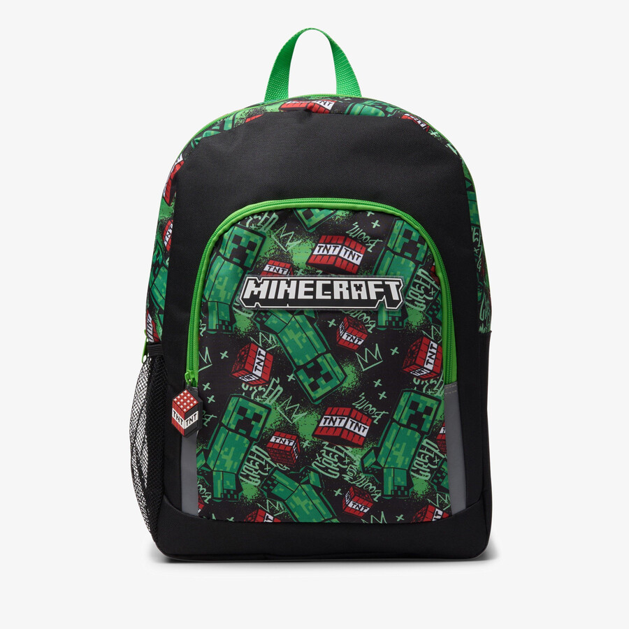 duży plecak minecraft – czarno-zielony