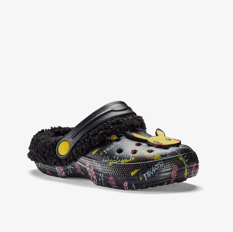 dziecięce chodaki pika clog warm lined – kombinacja czarna
