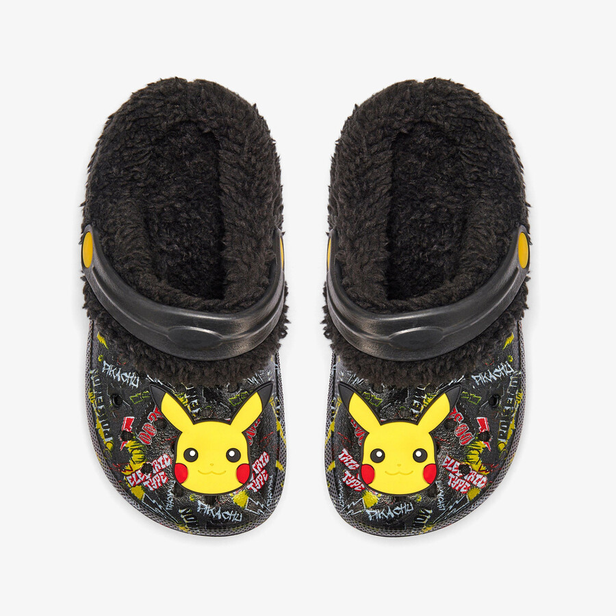 dziecięce chodaki pika clog warm lined – kombinacja czarna