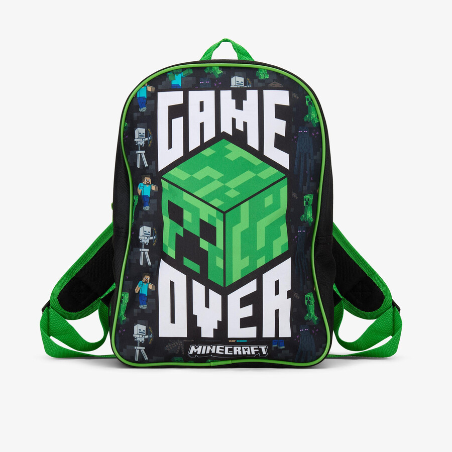 plecak minecraft go – czarno-zielony