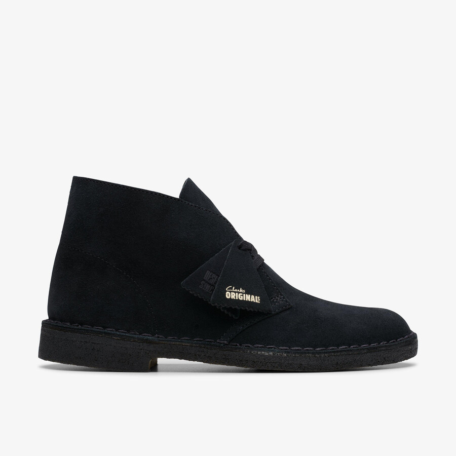 buty pustynne – czarny zamsz