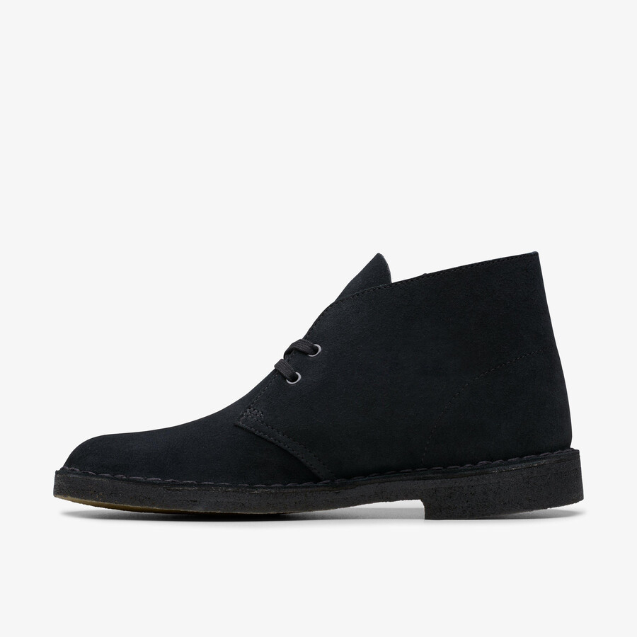 buty pustynne – czarny zamsz