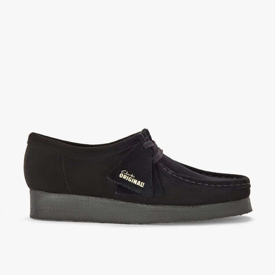 wallabee - czarny zamsz