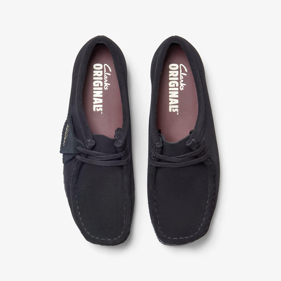 wallabee - czarny zamsz