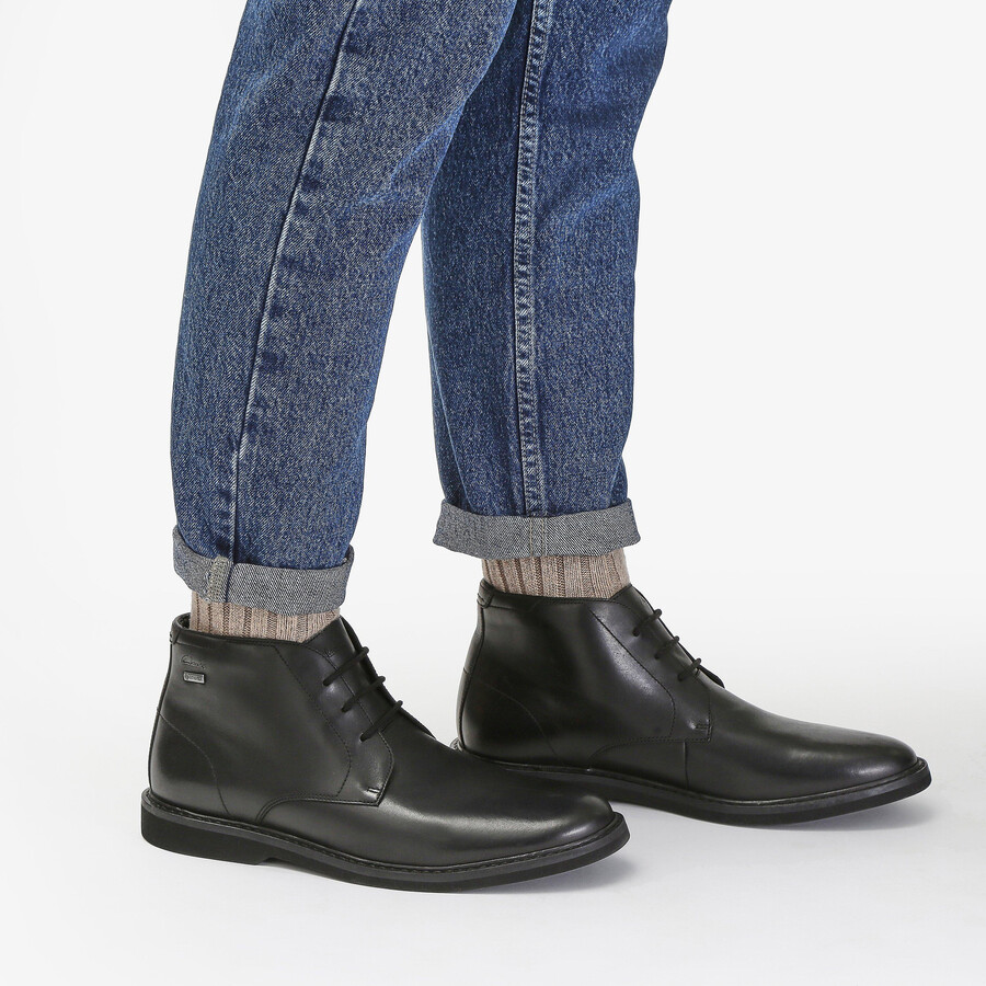 atticus lt hi gore-tex - czarna skóra