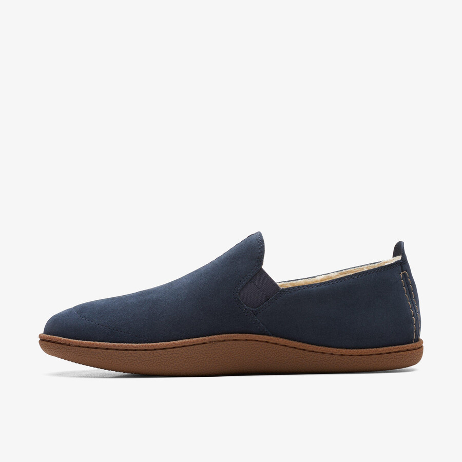 home mocc slipper - granatowy zamsz