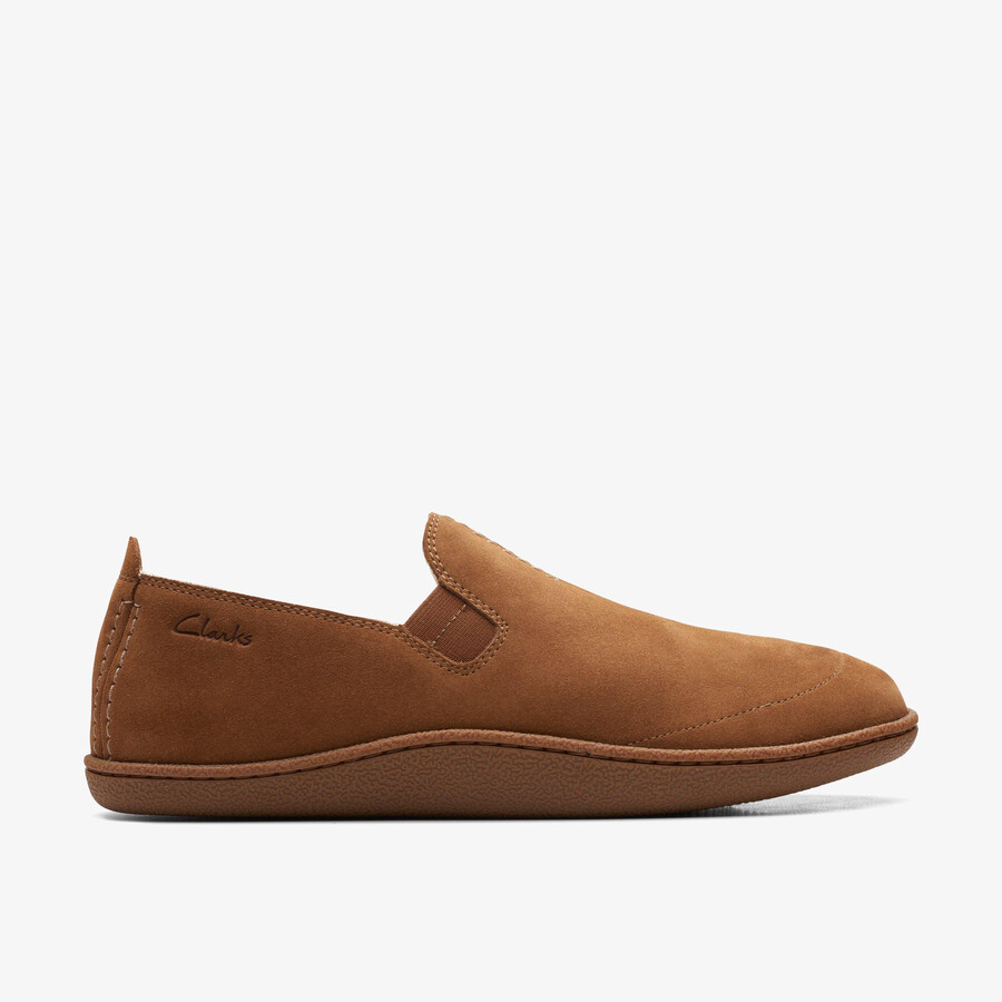 home mocc slipper - brązowy zamsz