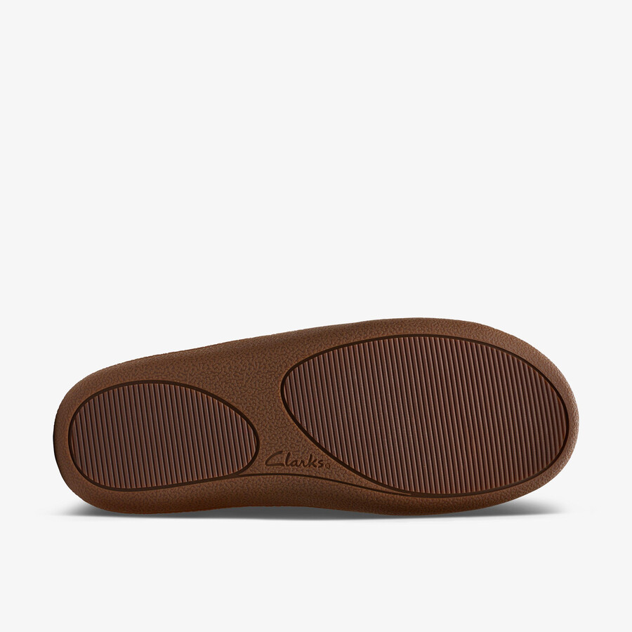 home mocc slipper - brązowy zamsz