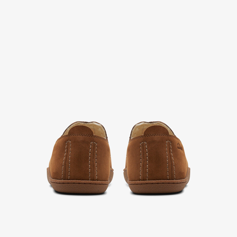 home mocc slipper - brązowy zamsz