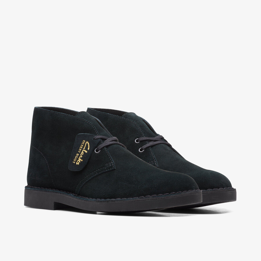 desert boot evo - czarny zamsz