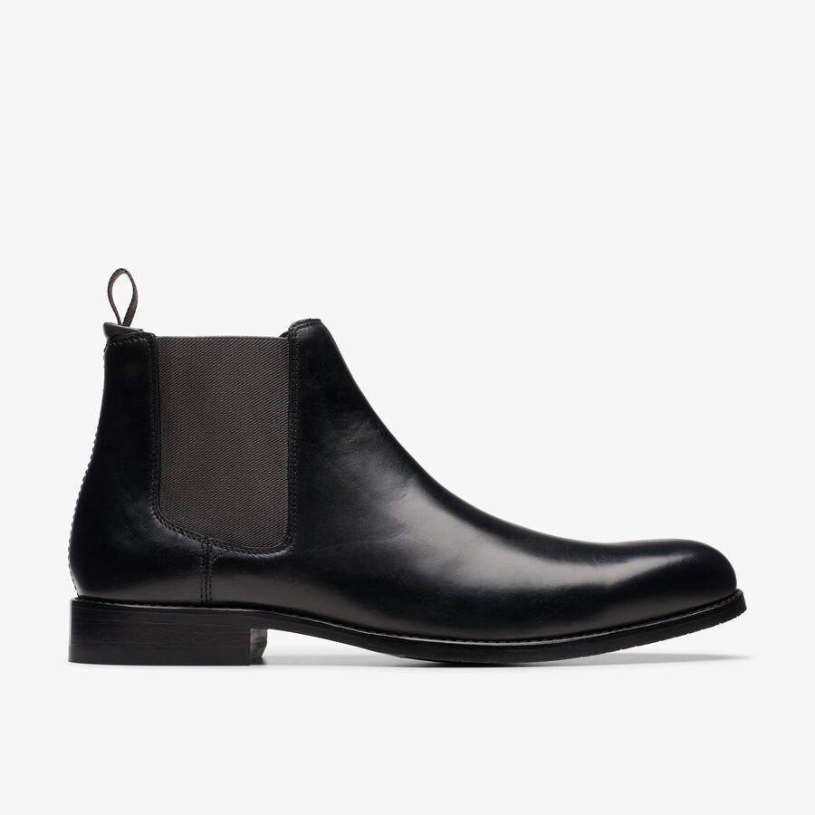 buty chelsea craft arlo top – czarna skóra