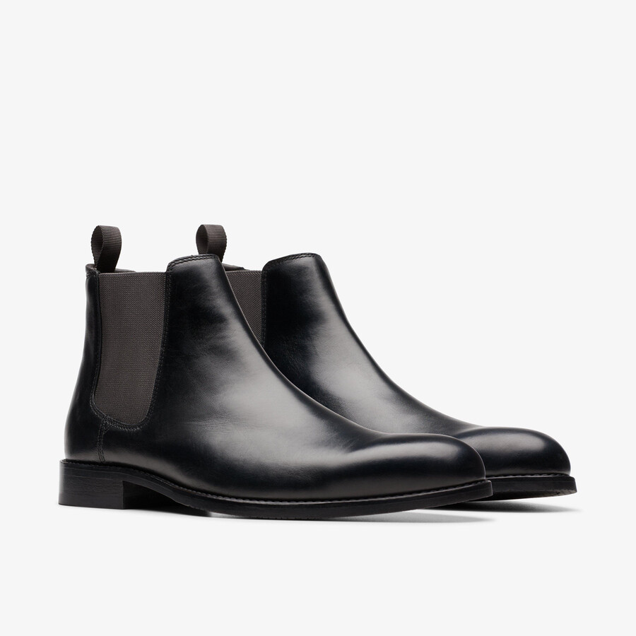 buty chelsea craft arlo top – czarna skóra