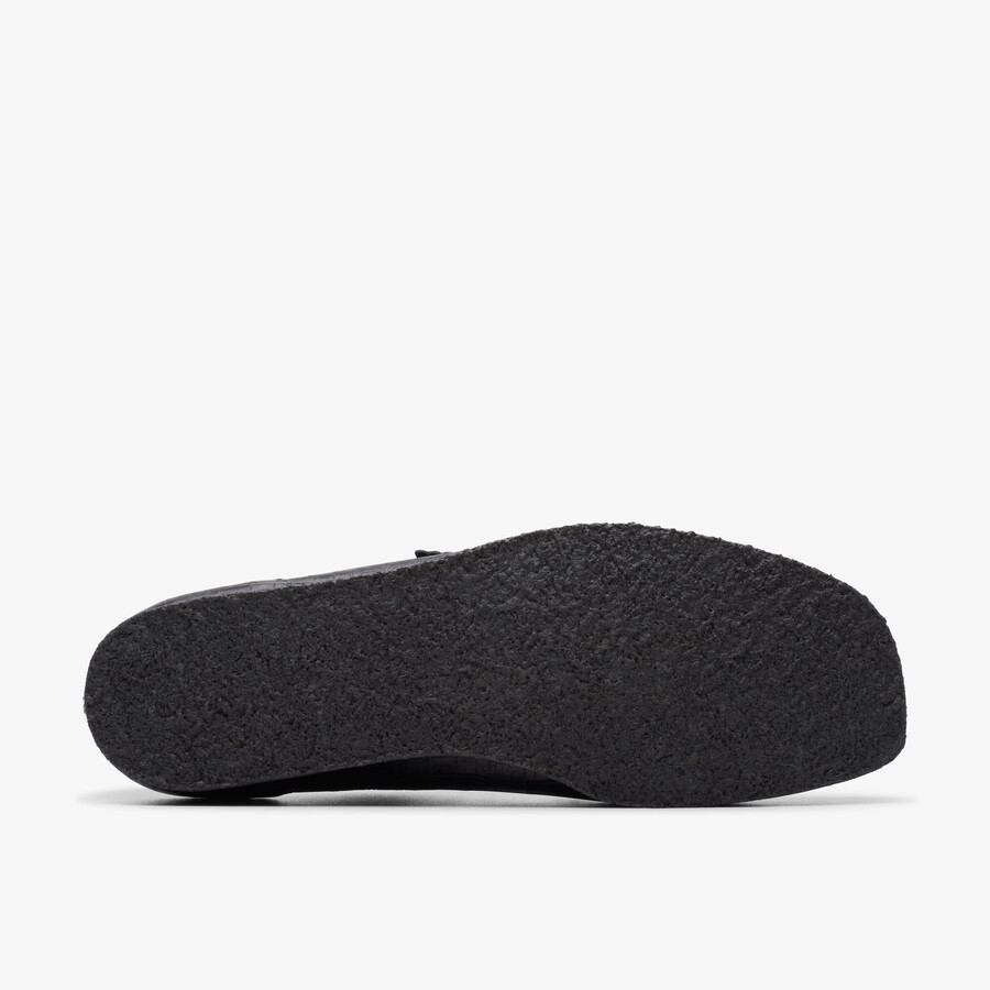 wallabee - czarny krokodyl