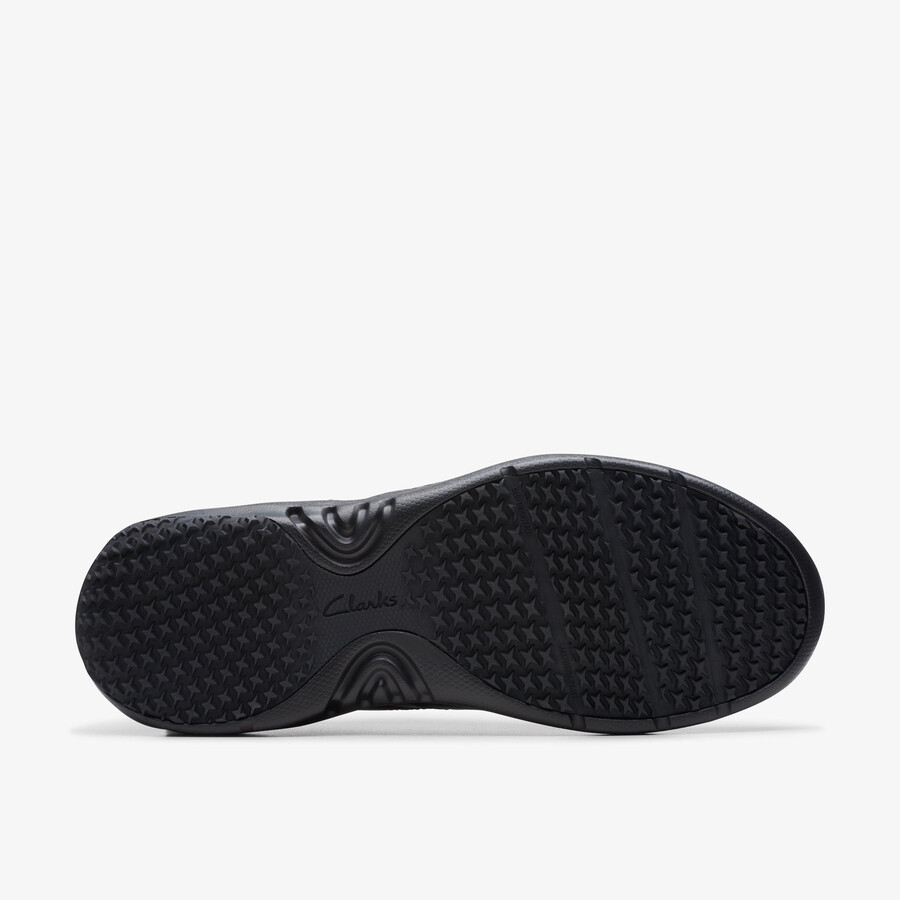 clarks pro lace - czarna skóra
