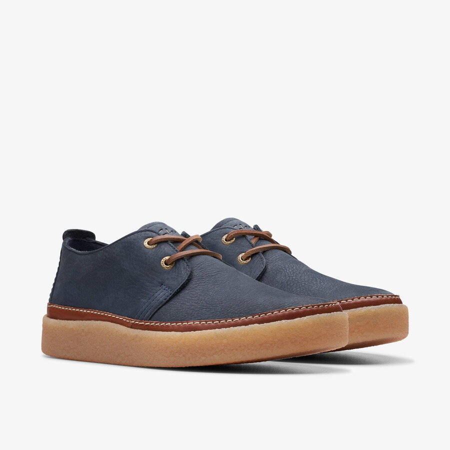 clarkwood low - granatowy nubuk