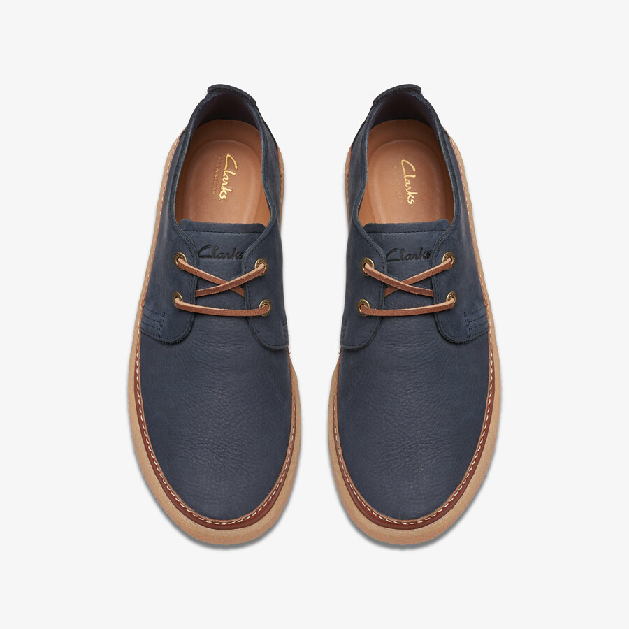 clarkwood low - granatowy nubuk