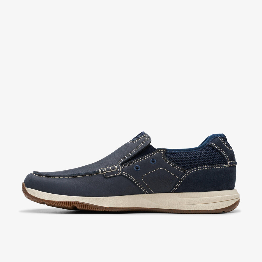mokasyny sailview step – granatowe nubukowe