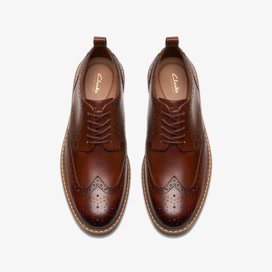aldwin limit brogue - skóra Średniobrązowa