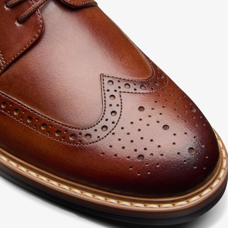 aldwin limit brogue - skóra Średniobrązowa