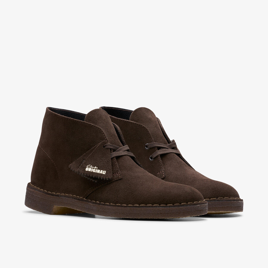 buty pustynne - brązowy zamsz