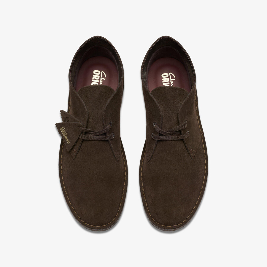 buty pustynne - brązowy zamsz