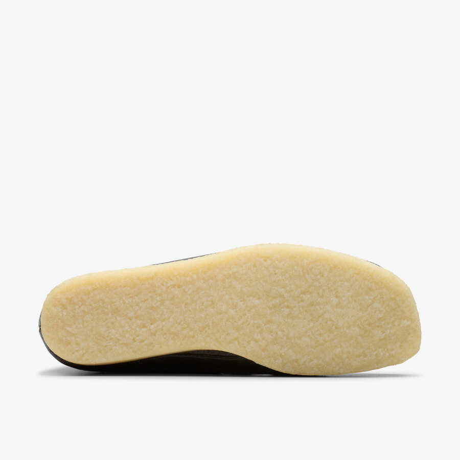 wallabee boot - czarny krokodyl distress