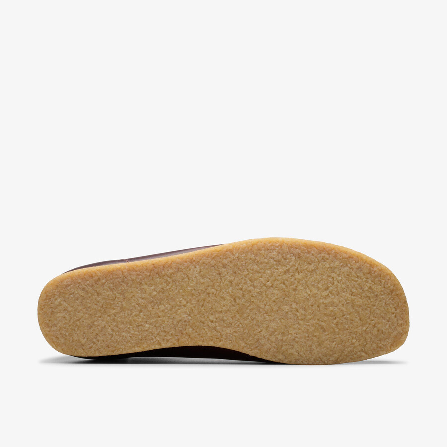 wallabee - głęboko czerwona skóra
