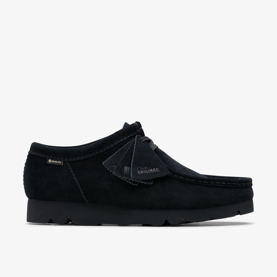 wallabee gore-tex - czarny zamsz