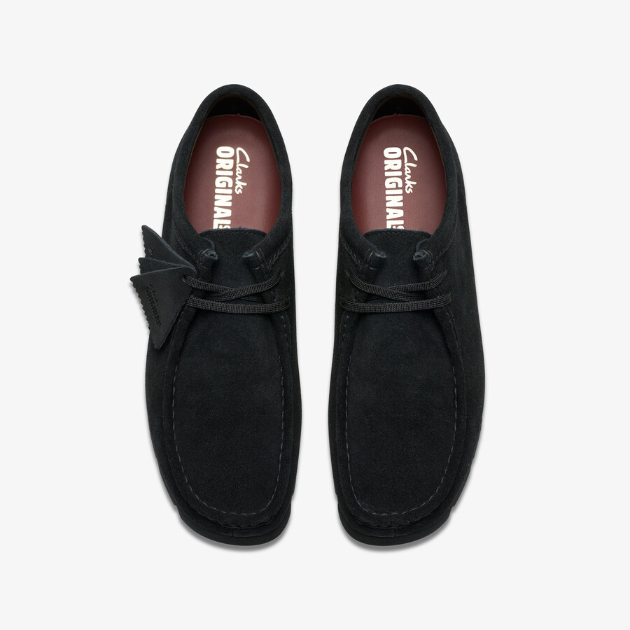 wallabee gore-tex - czarny zamsz