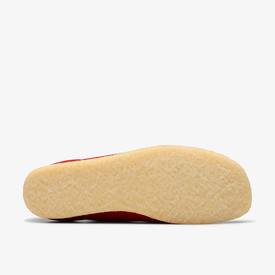 wallabee - czerwony zamsz