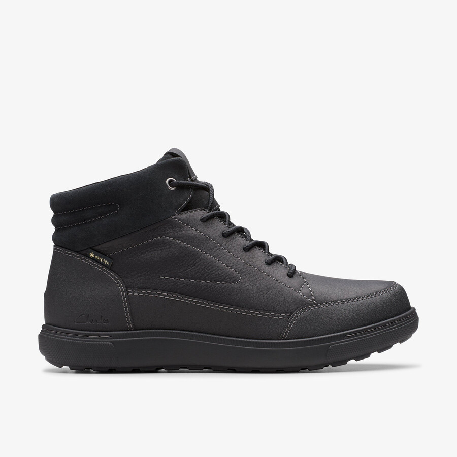 mapstone hi gore-tex - czarna skóra z ciepłą podszewką