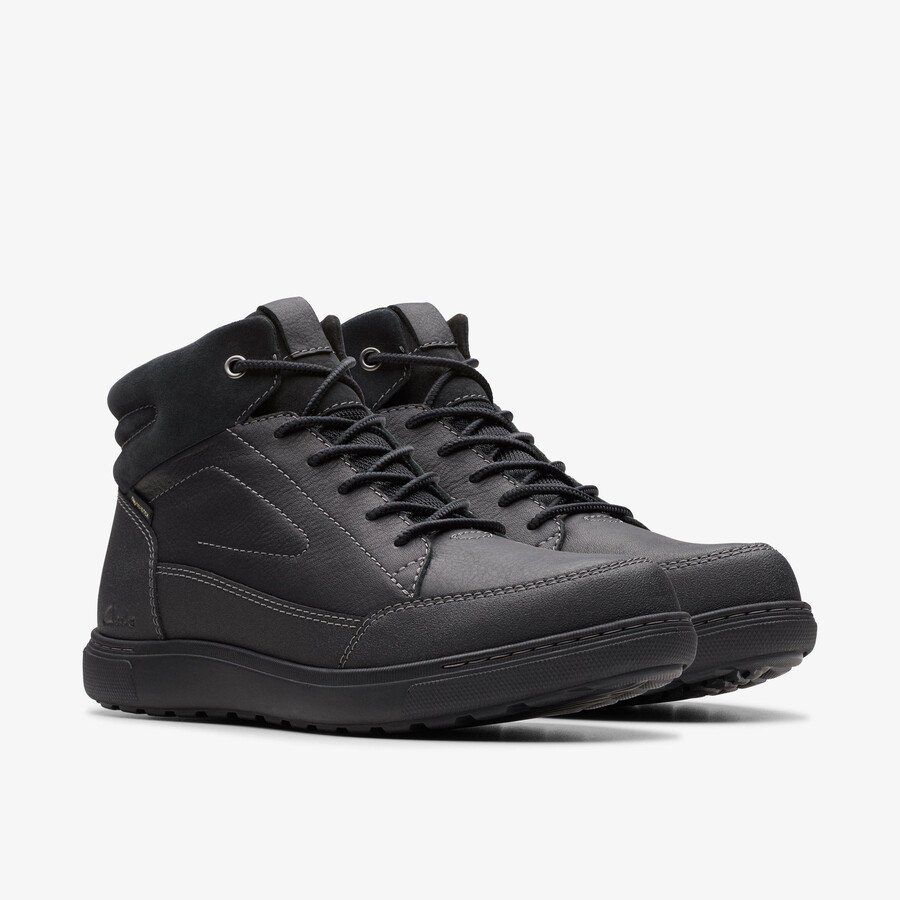 mapstone hi gore-tex - czarna skóra z ciepłą podszewką