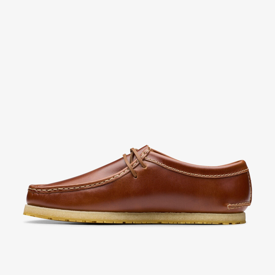 godney lace - brązowa skóra