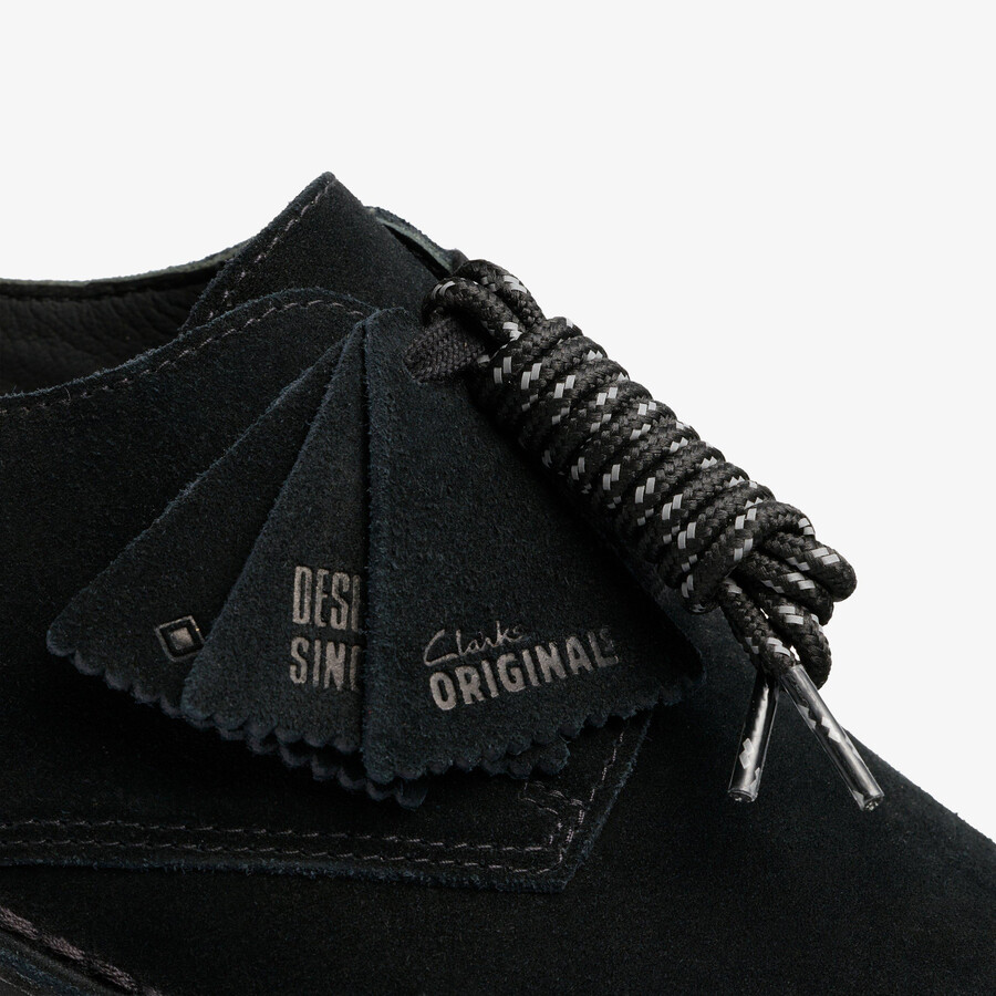 desert london gore-tex - czarny zamsz